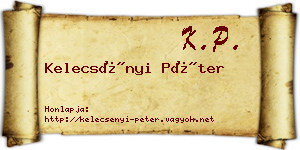 Kelecsényi Péter névjegykártya